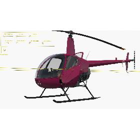 3D Light Utility Helicopter Rigged